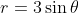 r = 3 \sin \theta